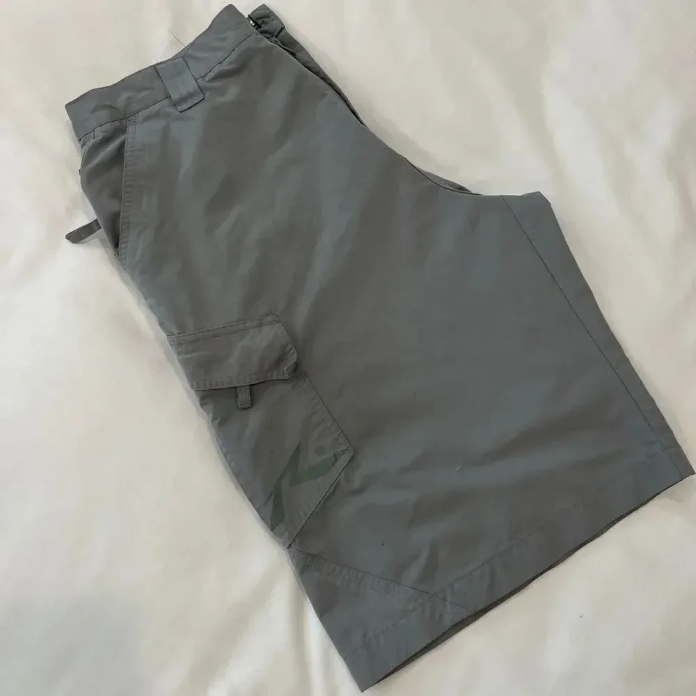 Rusty Men’s Gray Technical Cargo Shorts Size 34 Street Moto Surf